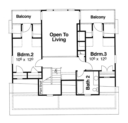 Second Floor image of Whipporwill House Plan